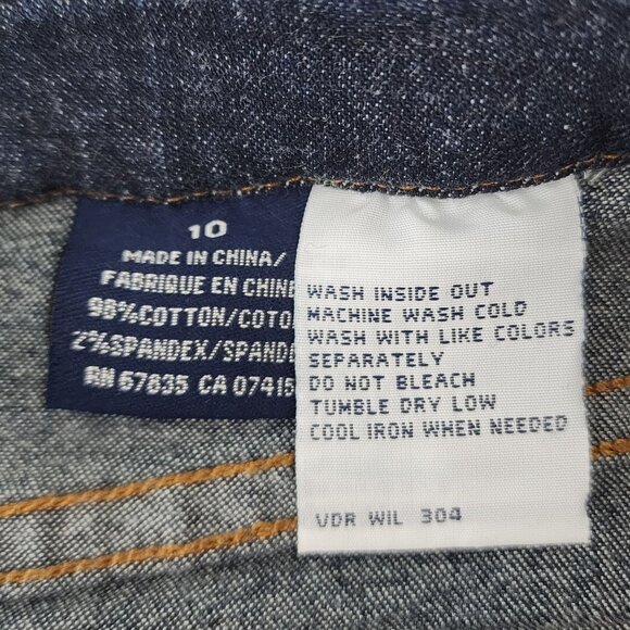 Y2K Nautica Womens Jean Skirt Maxi Stretch Denim Size 10 Dark Wash VTG 00s - Picture 8 of 10